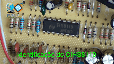 Identificação do CI  da fonte ATX - HS8110 - fvml