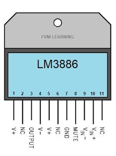 Pinout do CI LM3886T