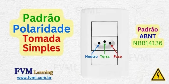Diagrama esquemático de polaridade tomada Seguindo Padrão NBR14136 - fvml