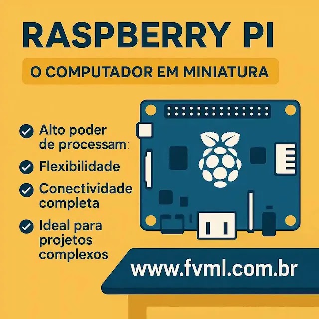 Vantagens e desvantagens do Raspberry Pi - site fvml