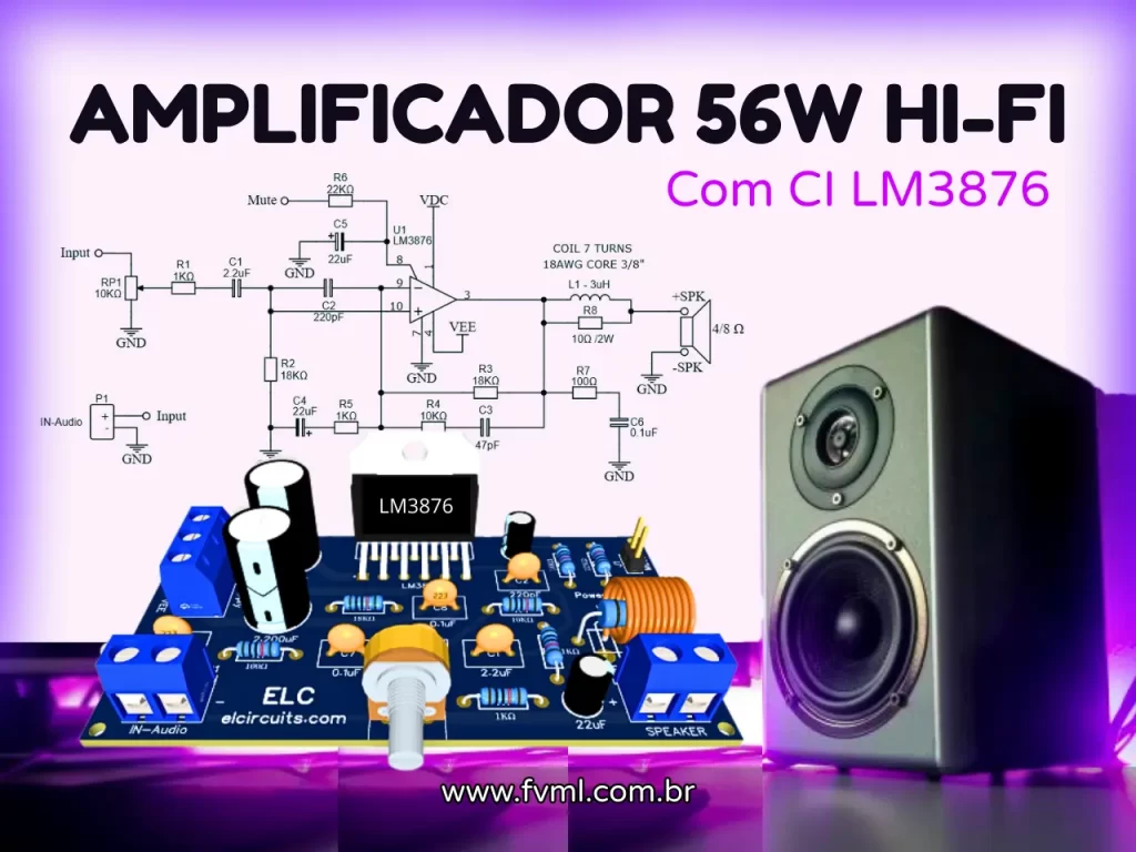 mplificador-56W-hi-fi-ci-lm3876